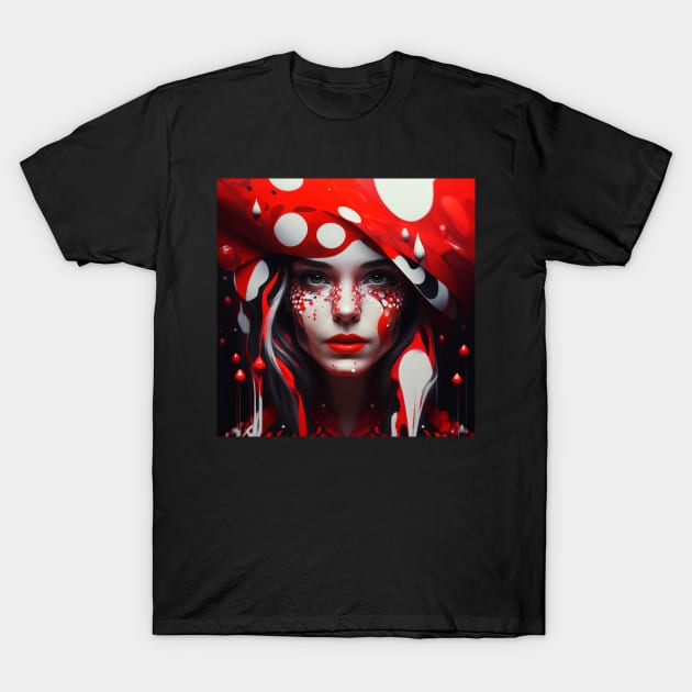 Mushroom girl 17 T-Shirt by knolios